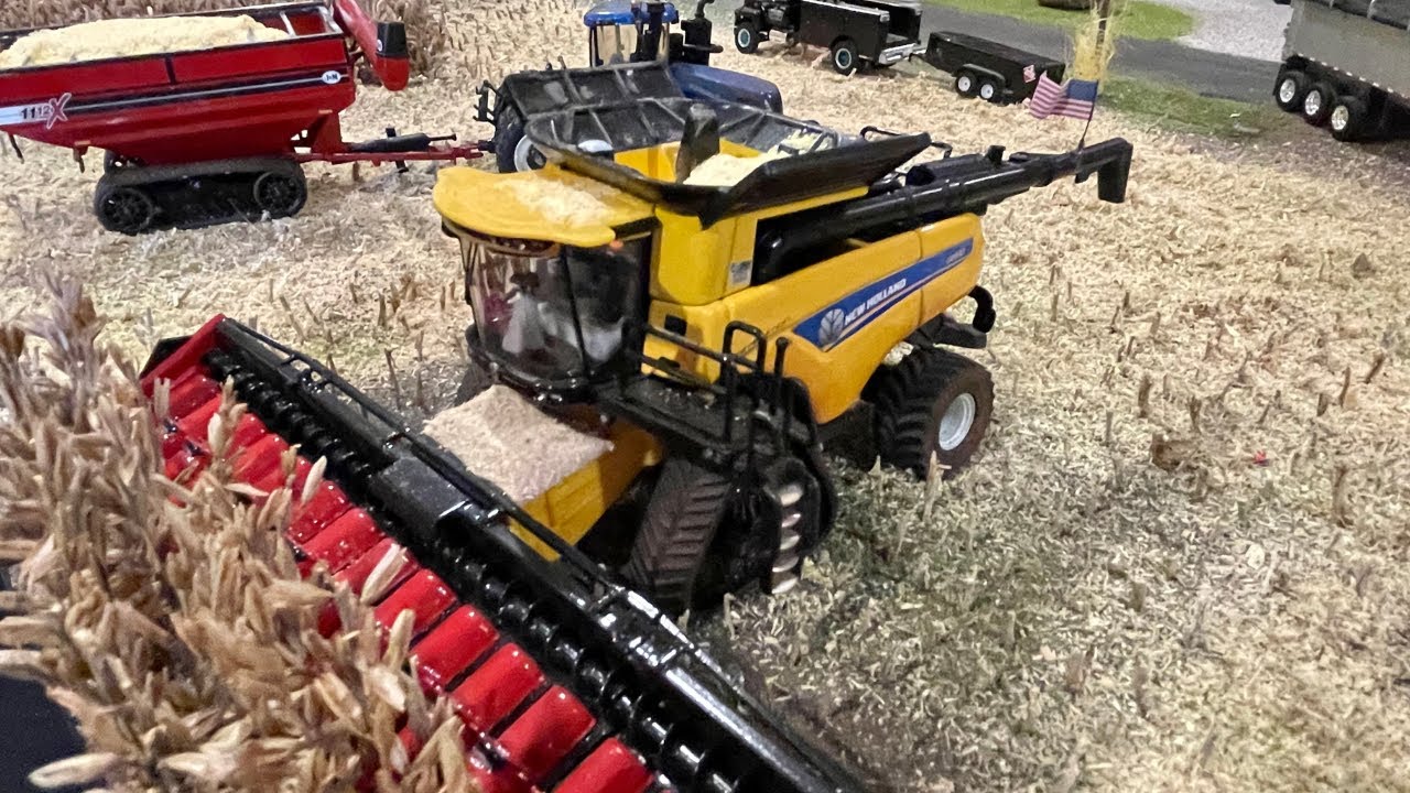Michigan Corn Harvest Farm Display