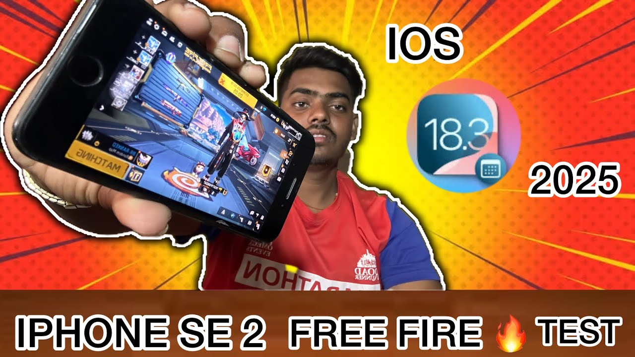 iPhone SE 2020 free fire 🔥 test ios 18.3 in 2025