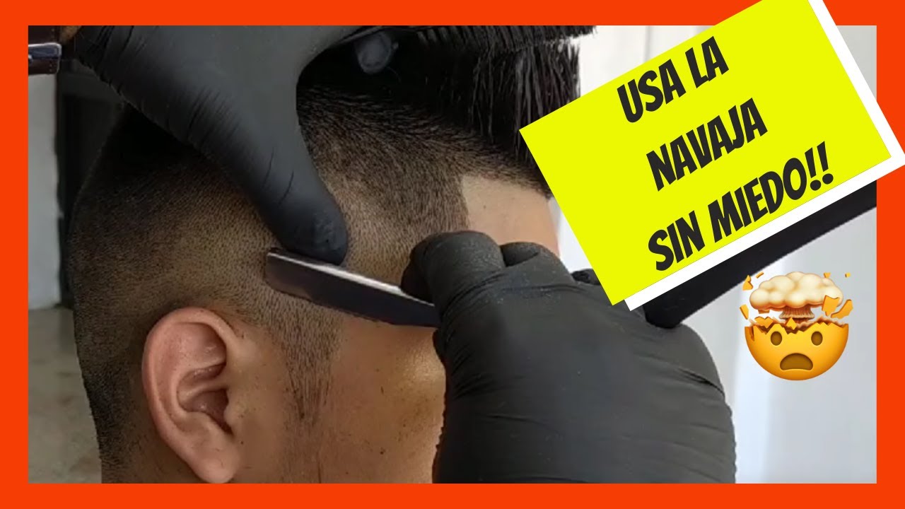🔴Cómo PASAR la NAVAJA CORRECTAMENTE PRINCIPIANTE 2022 😮barbería PASO A PASO DESDE CERO #DeivysBarber