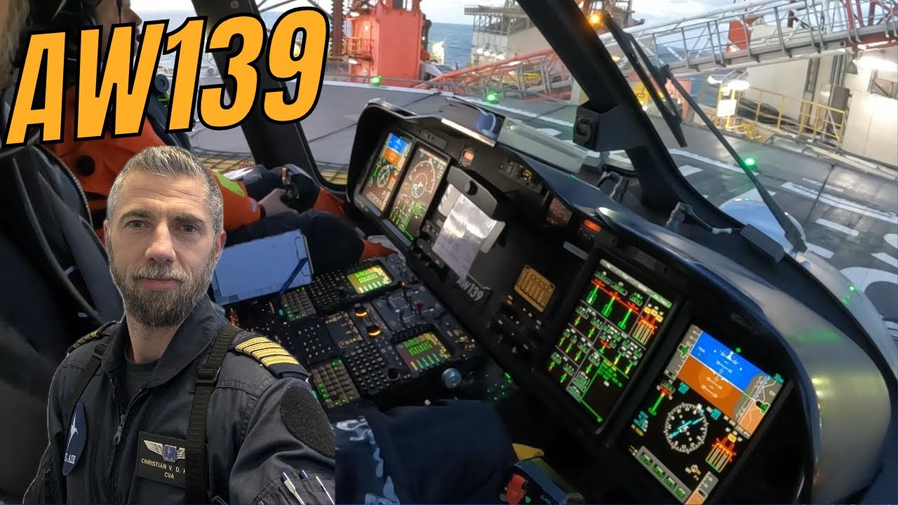 AW139 IFR offshore flight and landing and complimented by ATC :-) #aviation
