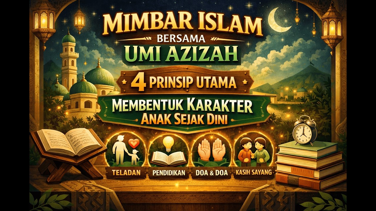 Ceramah Parenting Islam 4 Prinsip Membentuk Karakter Anak Sejak Dini Mimbar Islam bersama Umi AzizaH