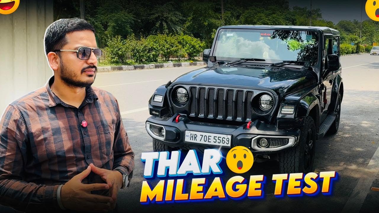 Thar 4x4 Mileage Test 2025 | Real City & Highway Results