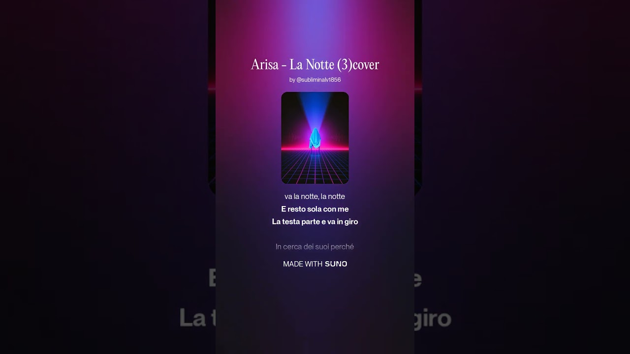 Arisa   La Notte 3 cover