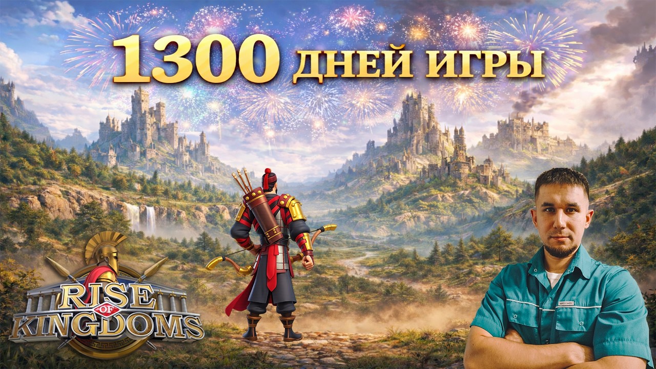 1300 дней игры ⚔️ Rise of Kingdoms games
