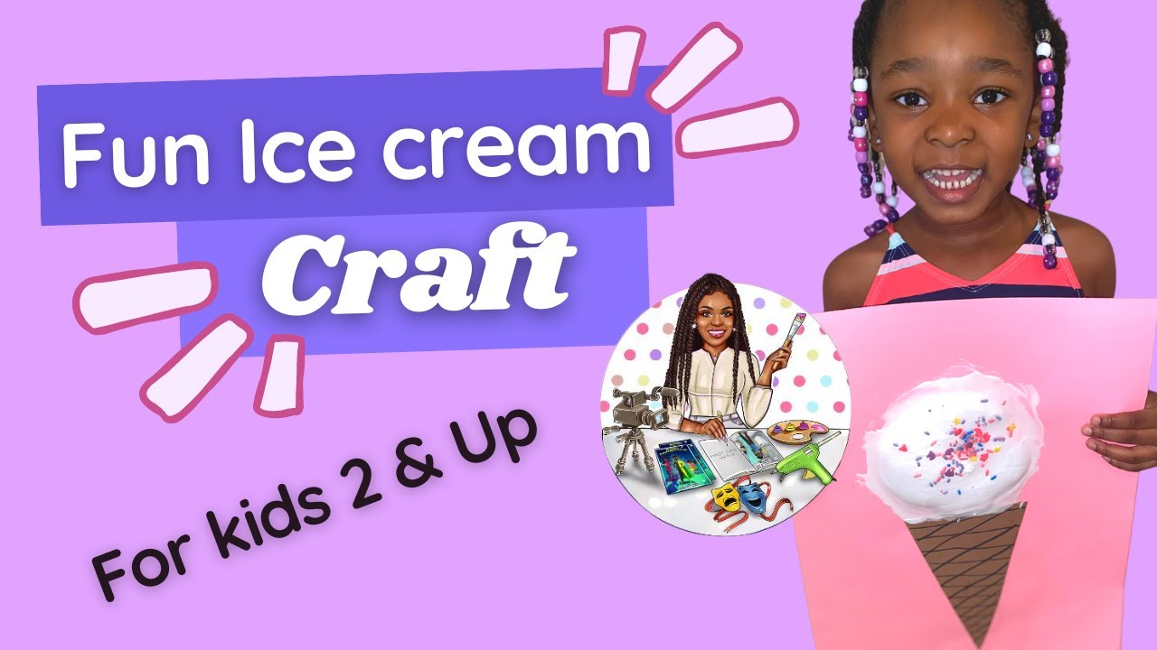 Fun Ice Cream Craft Video| Tutorial w/ No Voiceover |Activity Author