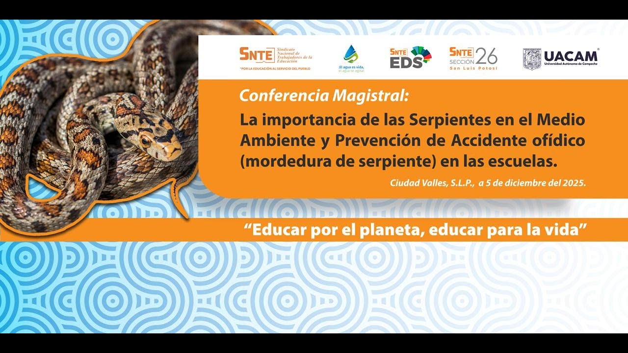 Conferencia Magistral - La importancia de las serpientes en el medio ambiente