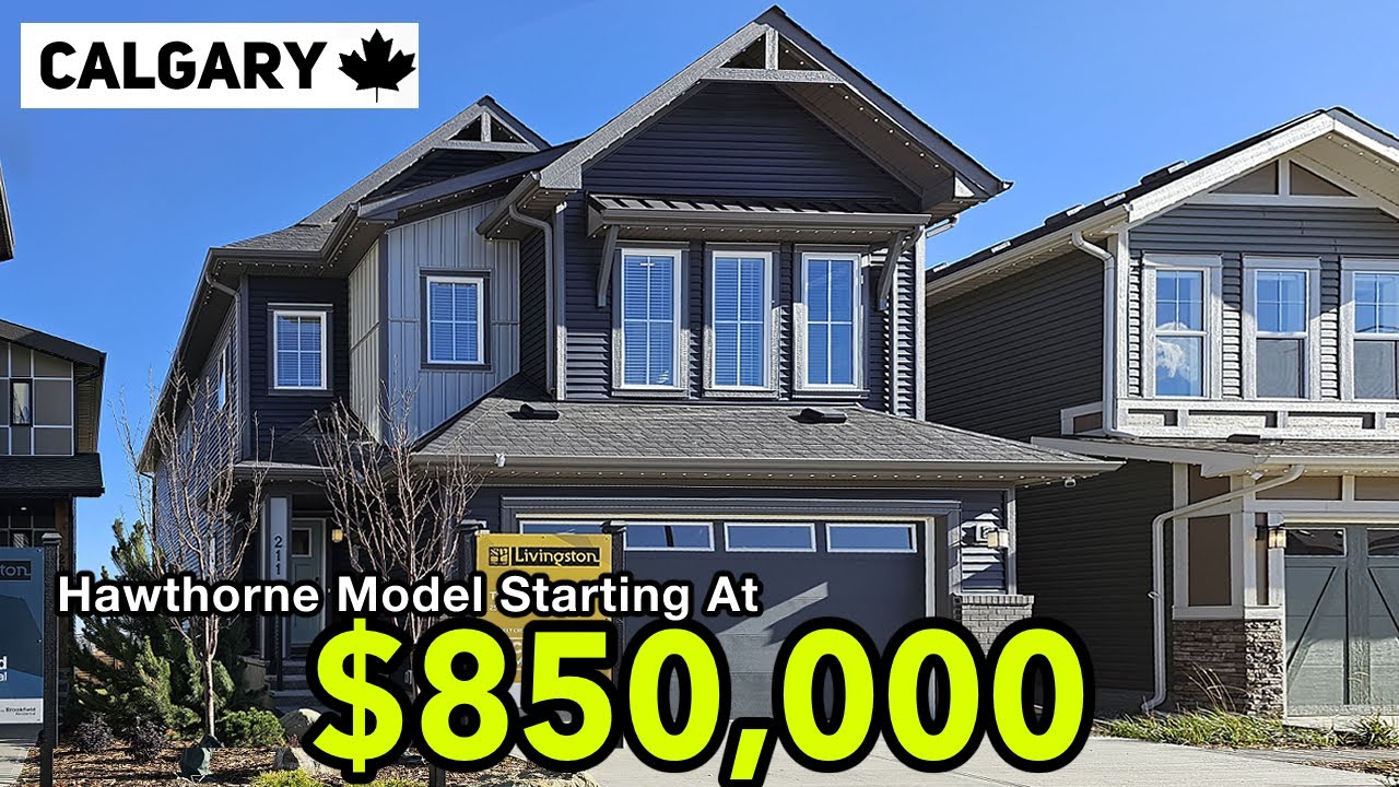 $850K New Home in LIVINGSTON Calgary (Hawthorne Model)