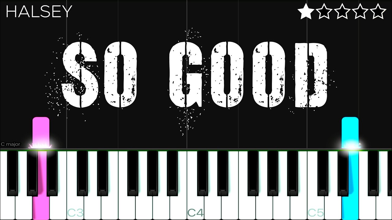 Halsey - So Good | EASY Piano Tutorial