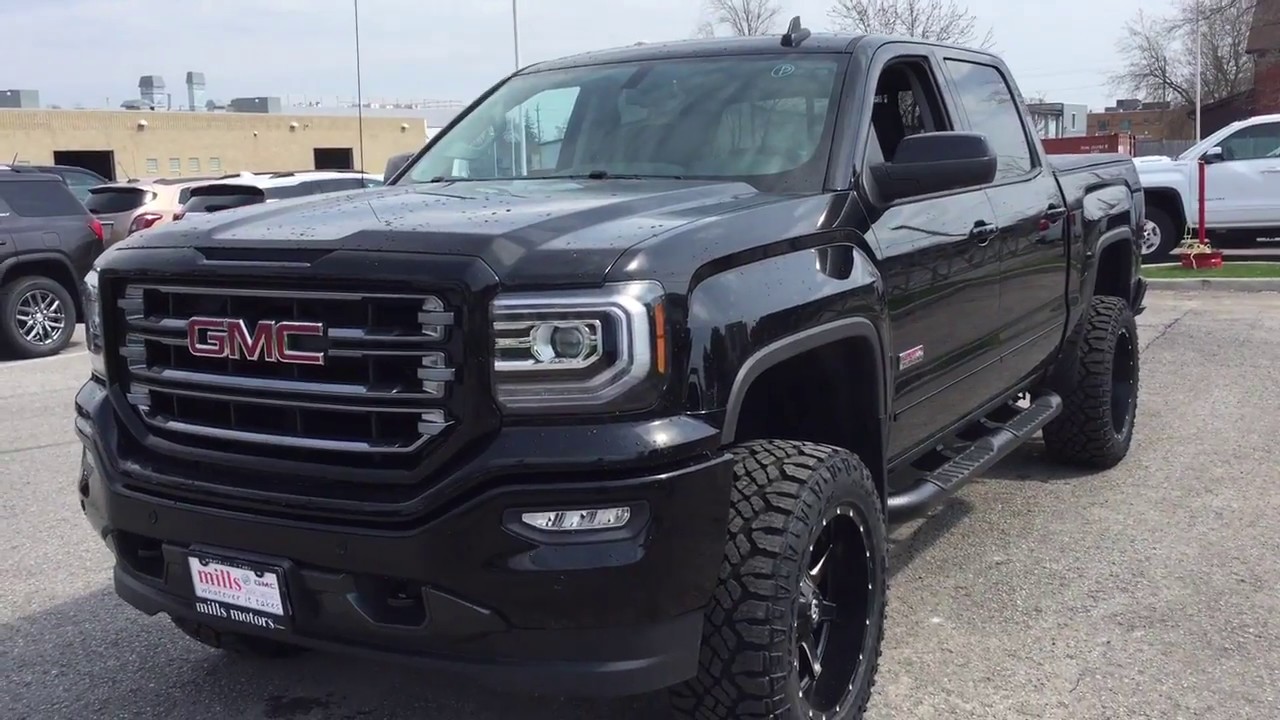 Custom 2018 GMC Sierra 1500 All Terrain 5 Inch Lift Fuel Wheels Black Oshawa ON Stock 