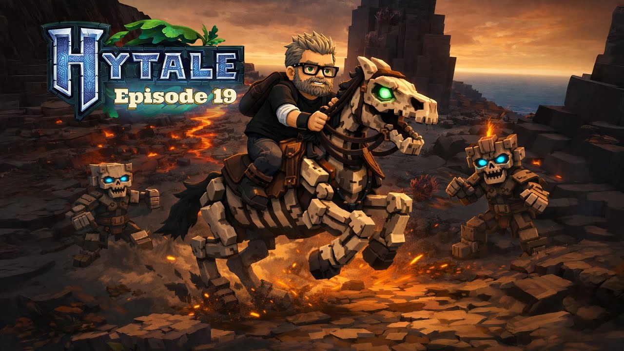 Hytale Deutsch (PC) – Folge 19: 💜 Purple Bastion! Skelettpferd & Adamantit-Fund 🔥⛏️
