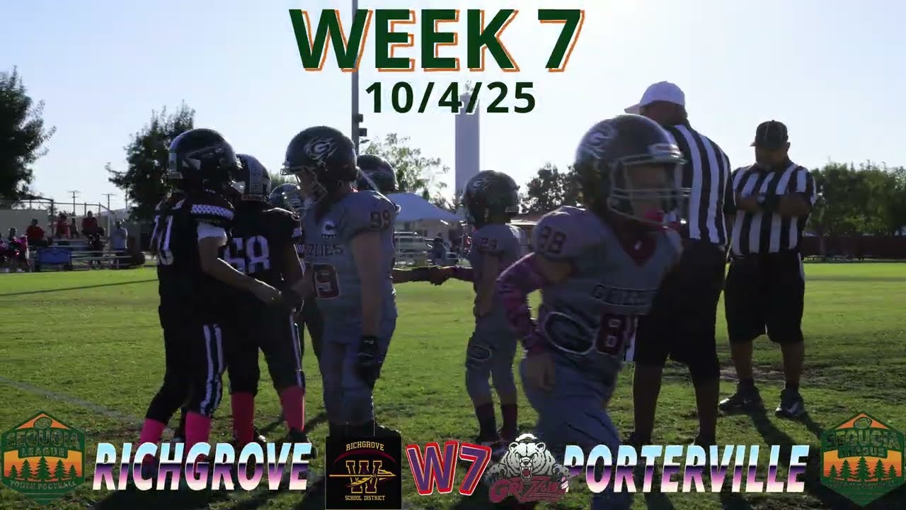 Porterville Grizzlies Vs Richgrove Warriors W7 jr pw 10/4/25