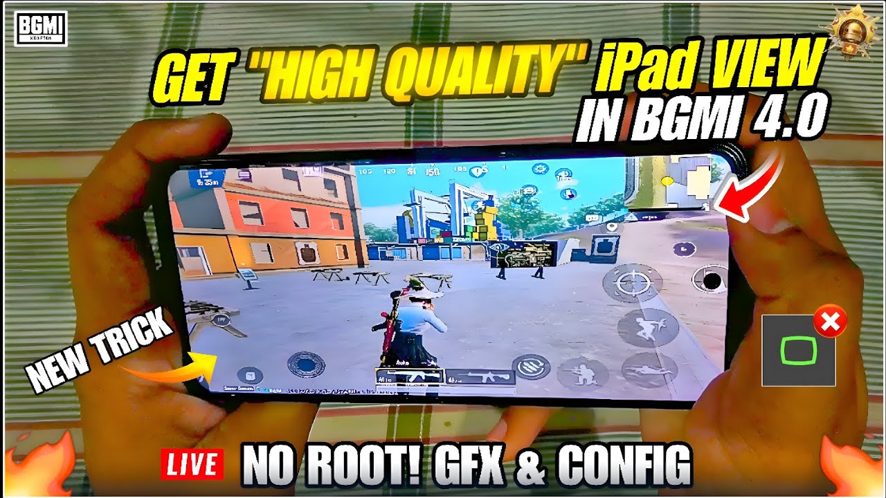🔥 Guaranteed iPad View in BGMI 4.0 Update | High Quality Trick 2025