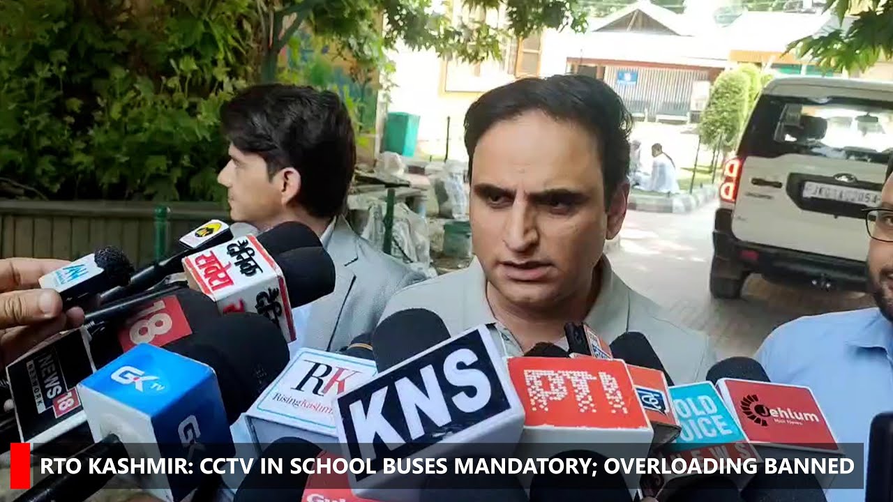 RTO Kashmir: CCTV in school buses mandatory; overloading banned