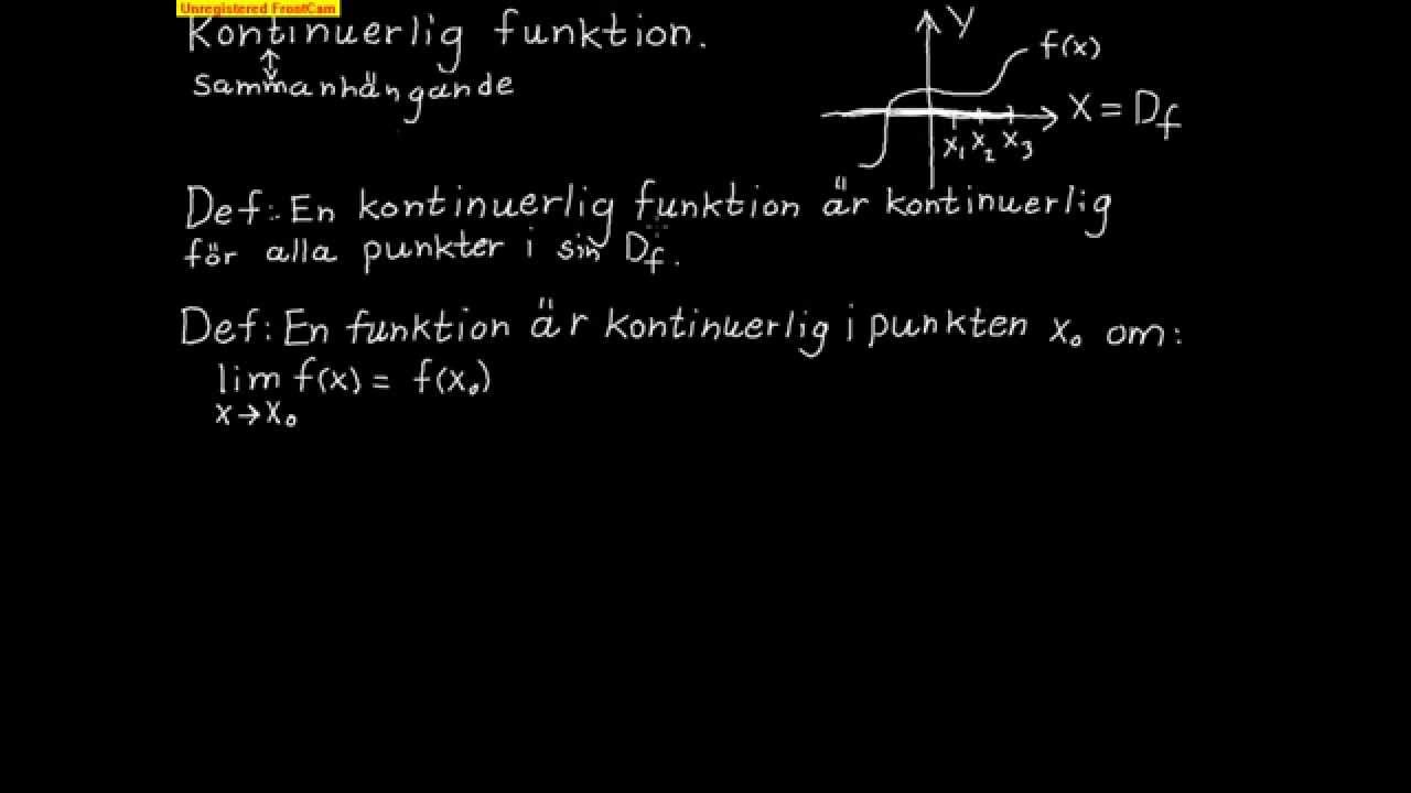 Kontinuerlig funktion