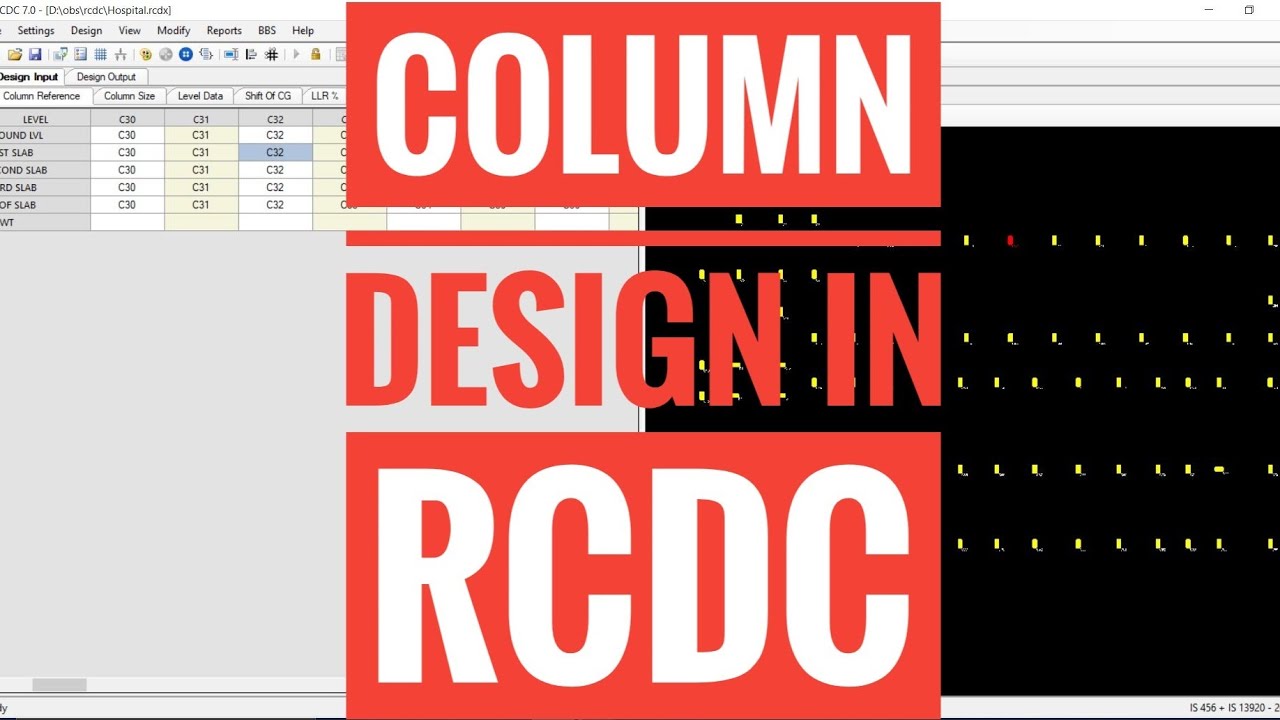Design of Columns in RCDC