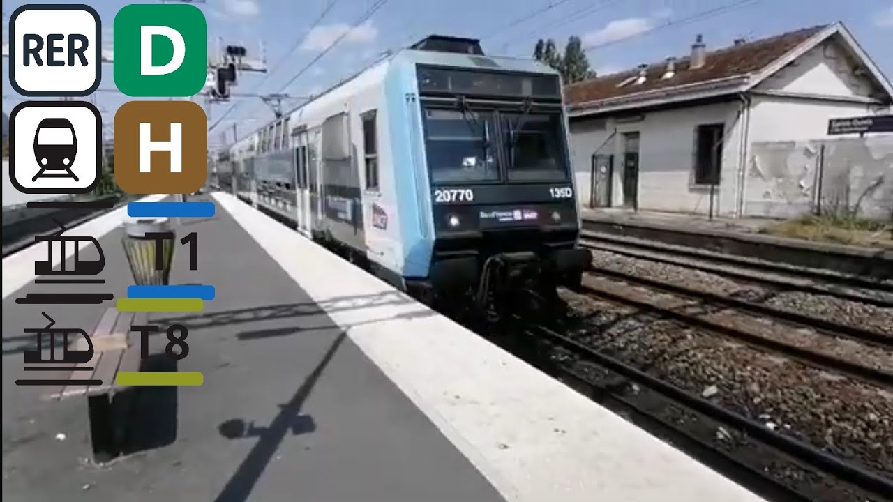 RER D SAINT DENIS Z20500 + TER + EUROSTARS ET TGV