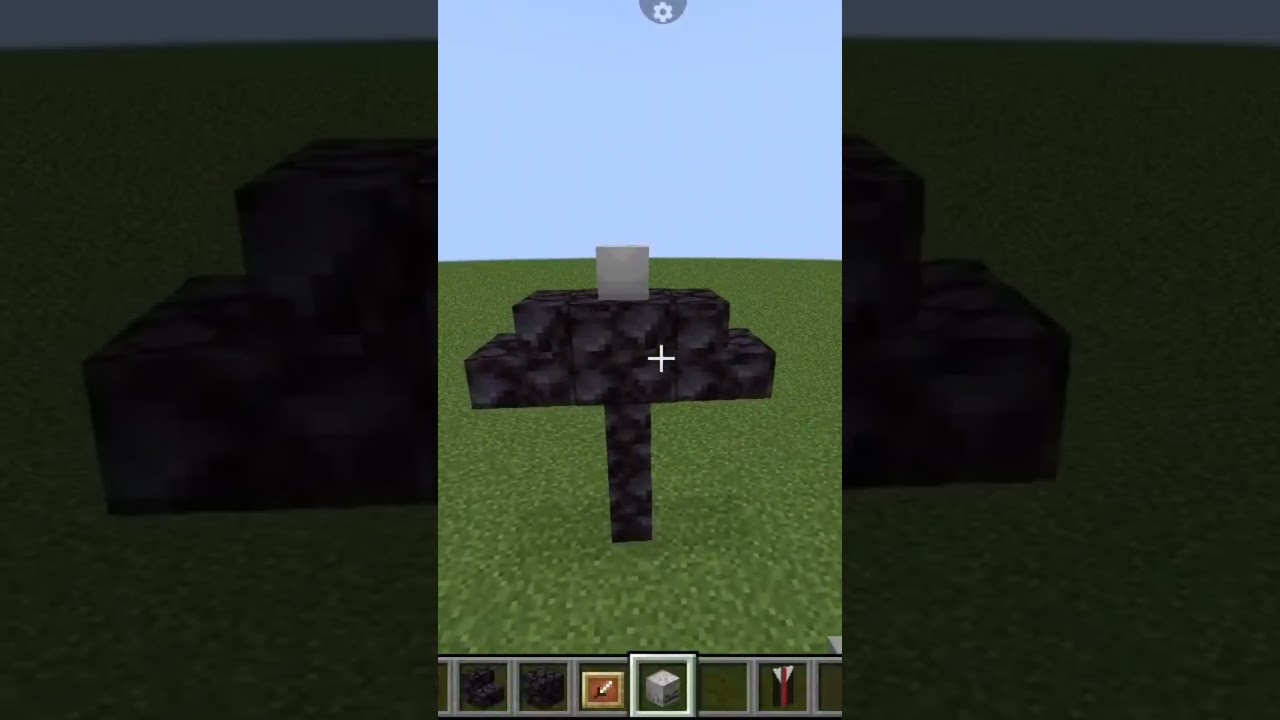 Minecraft Build Hack Slender Man#shorts #minecraft