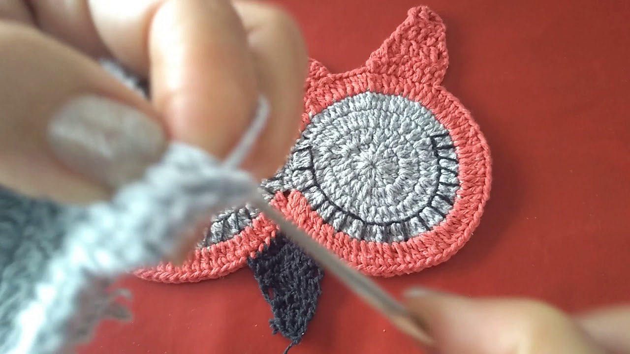 PARTE 1 Cabeça da CORUJA Dorminhoca em crochê   passo a passo para iniciantes. Parte 1