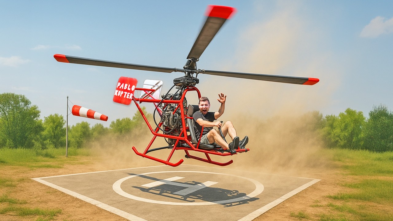 PIERWSZY START HELIKOPTERA! MYŚLAŁEM, ŻE TO MÓJ KONIEC...