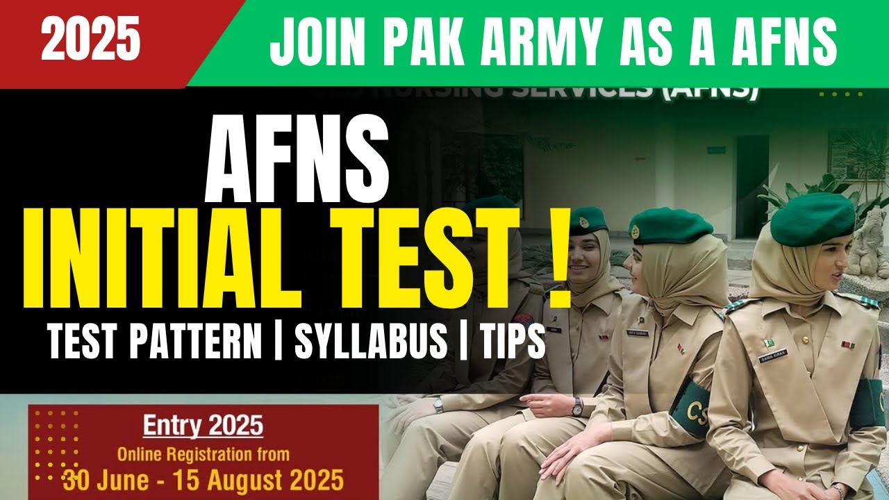 AFNS 2025 Registration| AFNS Initial Test Preparation | AFNS Test Questions | AFNS 2025 Initial Test