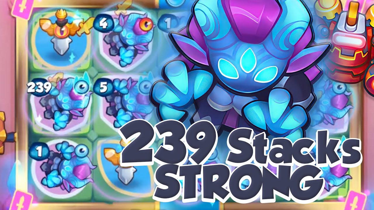 239 Stacks DEMON HUNTER Kills ROBOT - Rush Royale