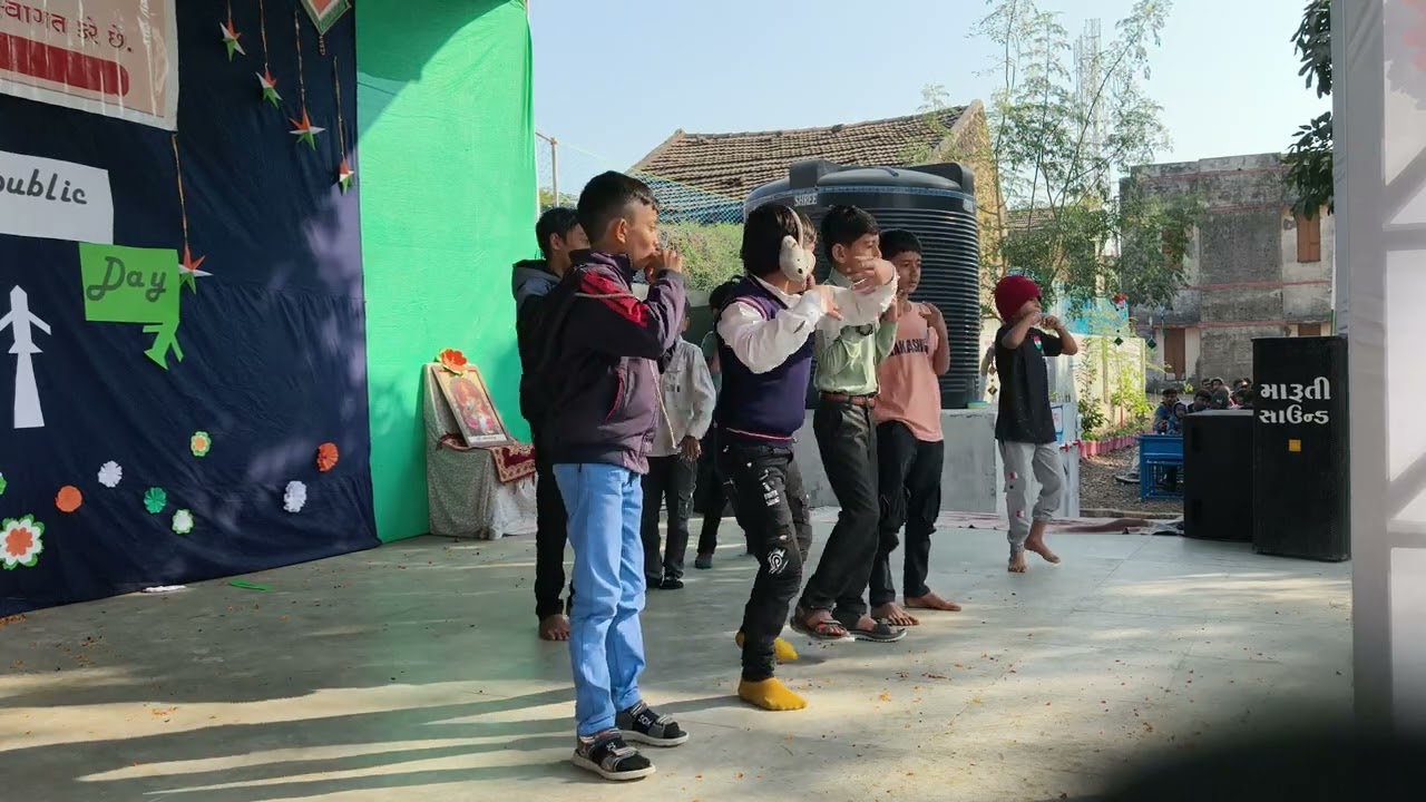 All is well dance#school kids dance#republicday celebration#government school #school #viralvideo 