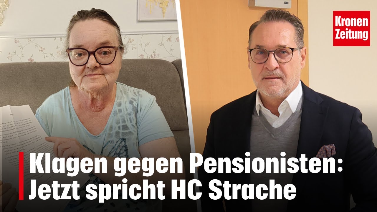 Klagen gegen Pensionisten: Jetzt spricht Strache | krone.tv NEWS