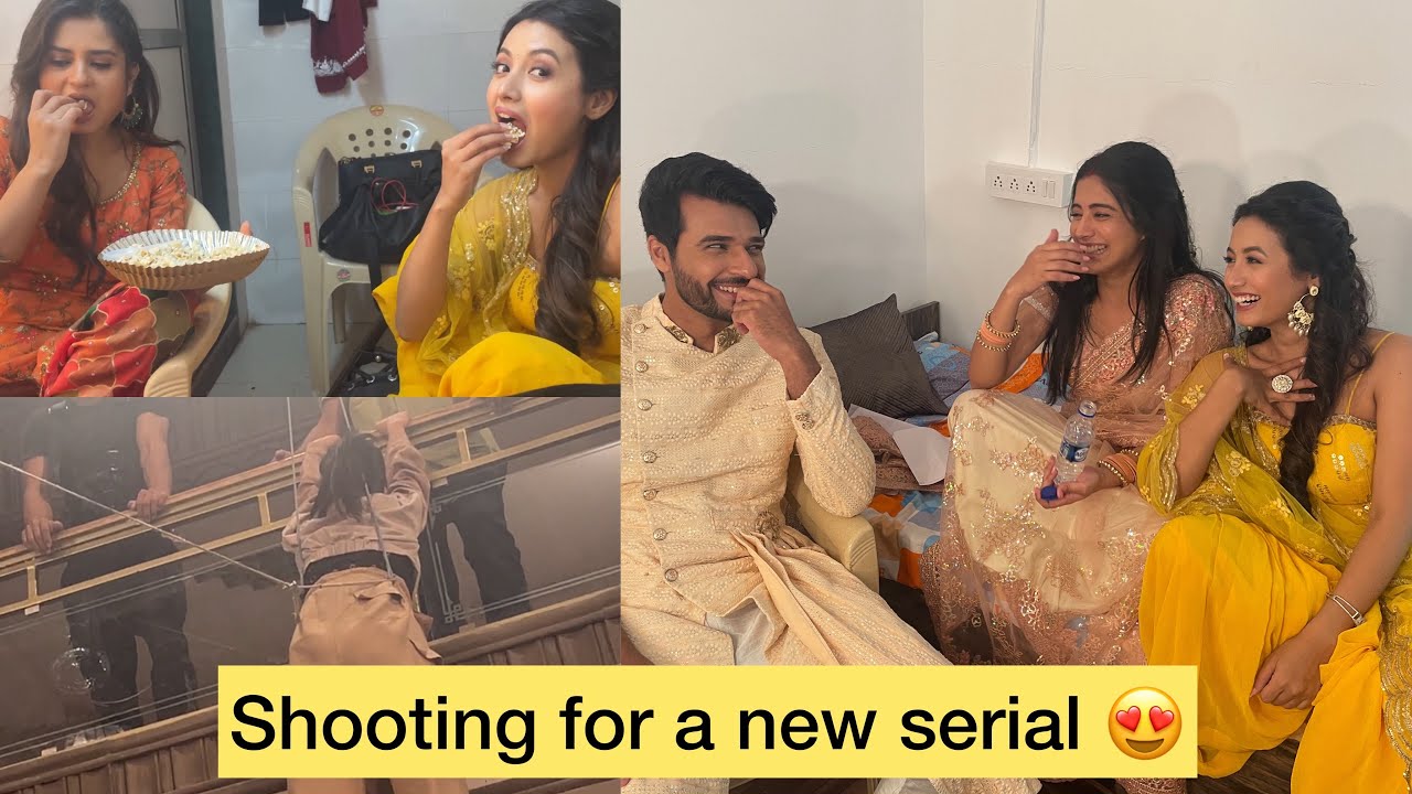 Shooting for new serial || Meet me as Trisha 😍❤️ || Behind the scenes ||