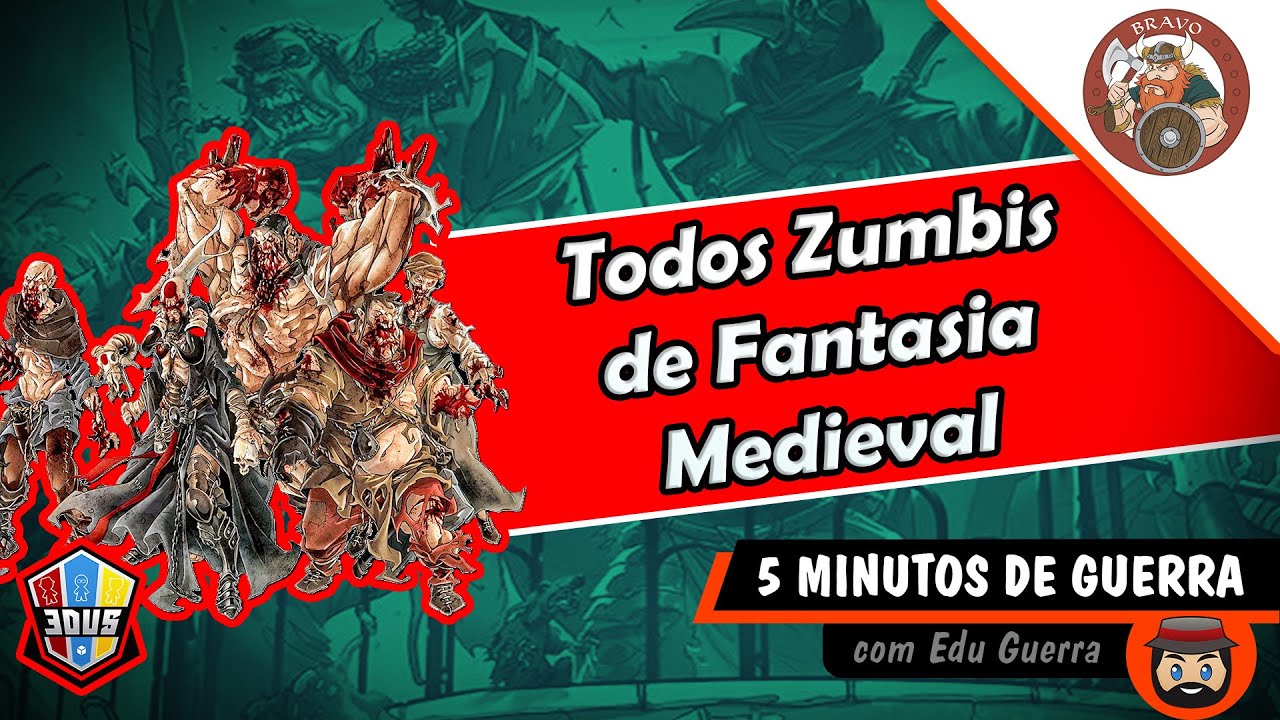 💀 Mostrei TODOS os ZUMBIS do ZOMBICIDE Medieval! Tem uns absurdos! 😱 - 5 Minutos de Guerra