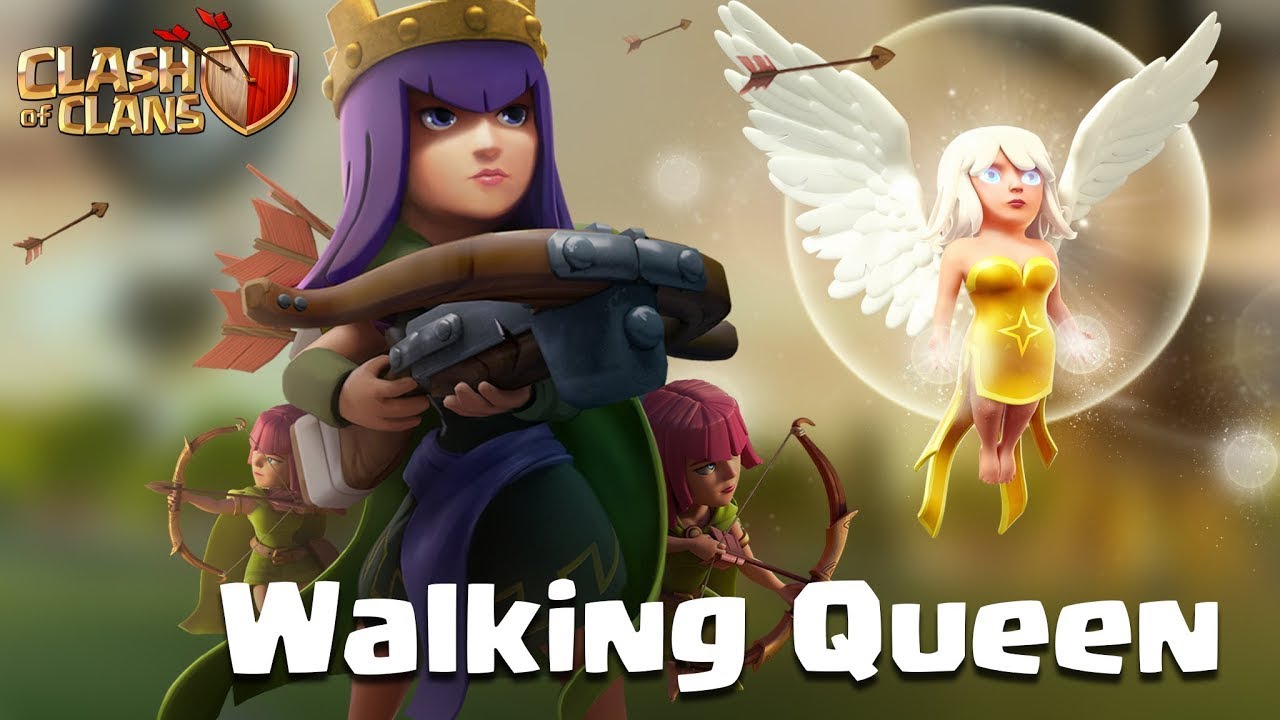 Clash Of Clans | TH9 Queen Walk Farming!