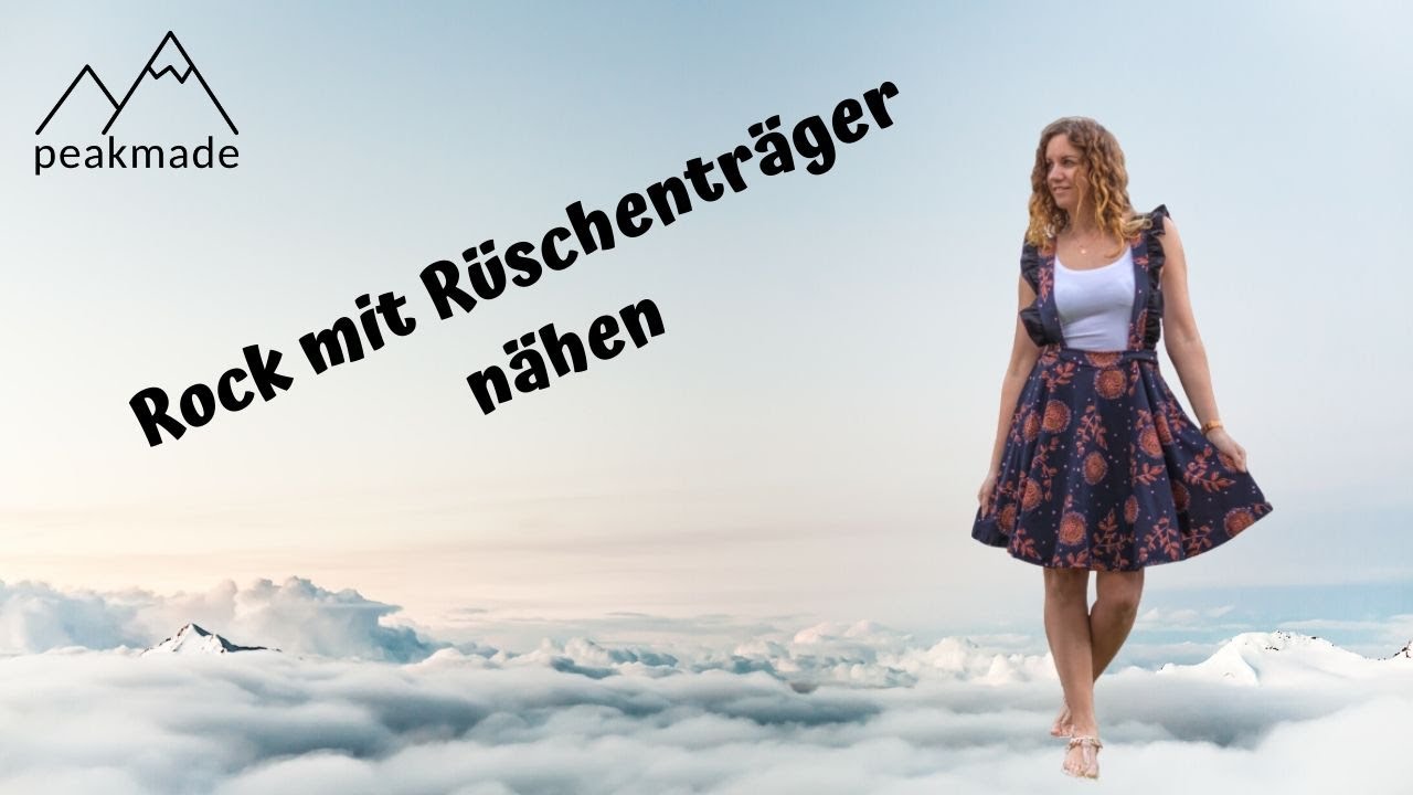 DIY - Tellerrock mit Träger nähen ohne Schnittmuster