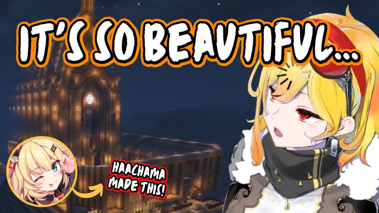 Haachama's Minecraft Builds Leaves Kaela Speechless