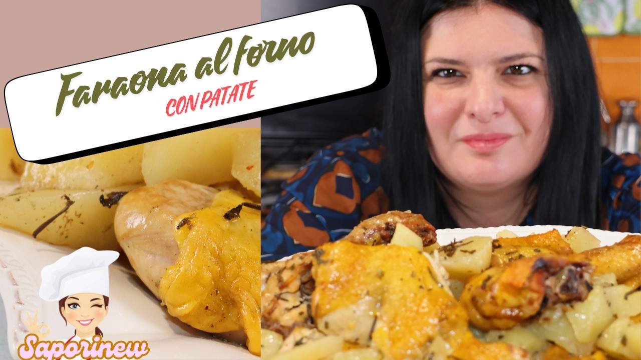 🍗 FARAONA AL FORNO CON PATATE 🥔✨