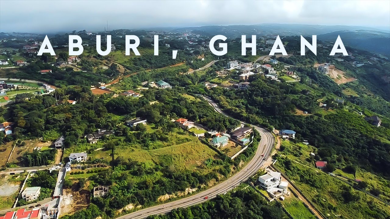 This Place in Ghana Will Take Your Breath Away! DRONE FOOTAGE OF ABURI - Ghana