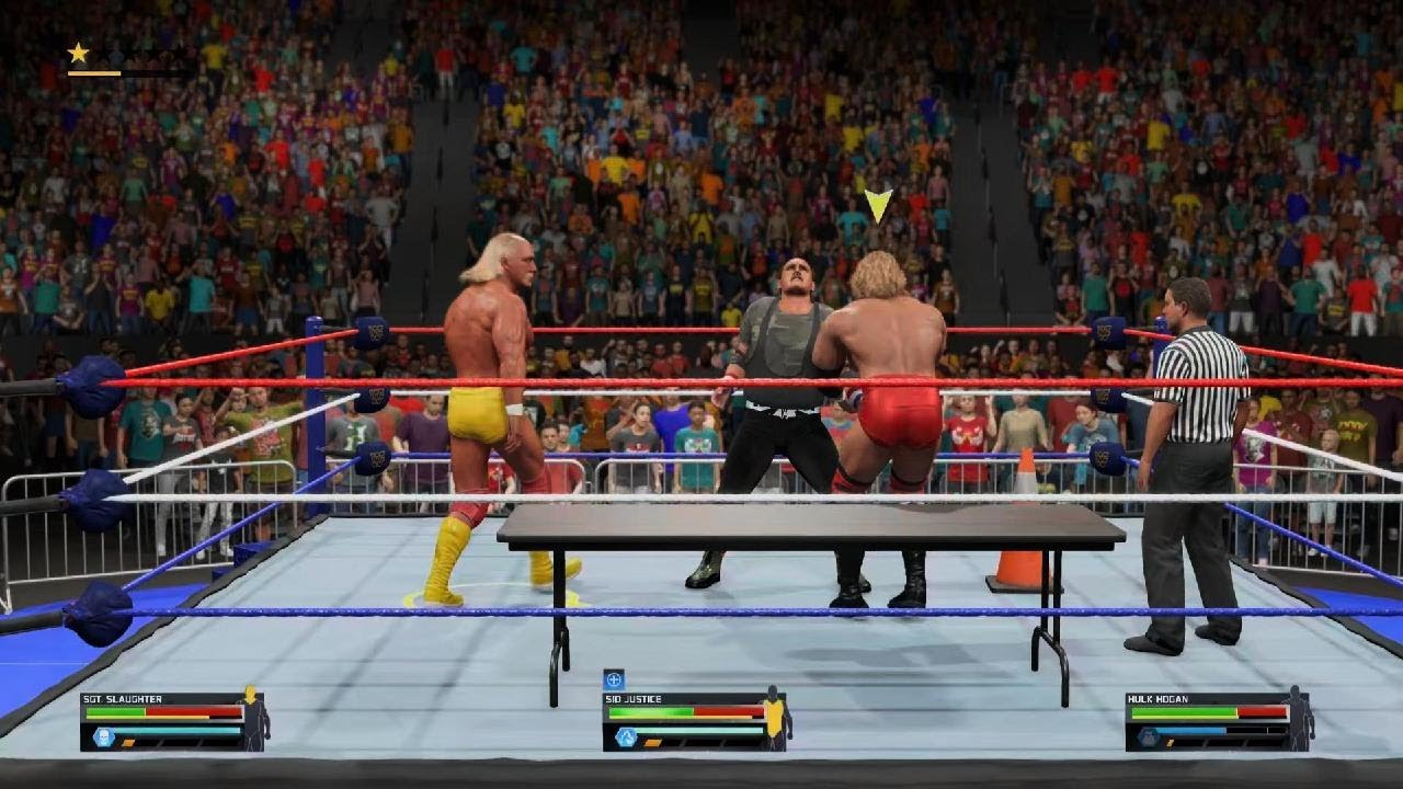 WWE 2K25 Hulk Hogan VS Sid Justice VS Sgt. Slaughter WWF Championship