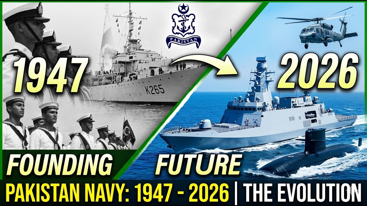 Pakistan Navy 1947&ndash;2026 | Complete History of Naval Power | From Small Fleet to Modern Force