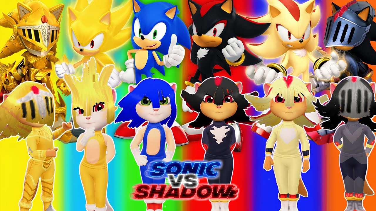 ⚡️SONIC & SHADOW VERSIONS ➕️ ANGELA 2 | Cosplay Makeover