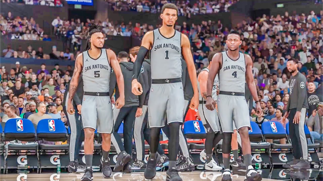 Матч Сан-Антонио Спёрс против Финикс Санз, 19 марта 2026 года, NBA 2K26.