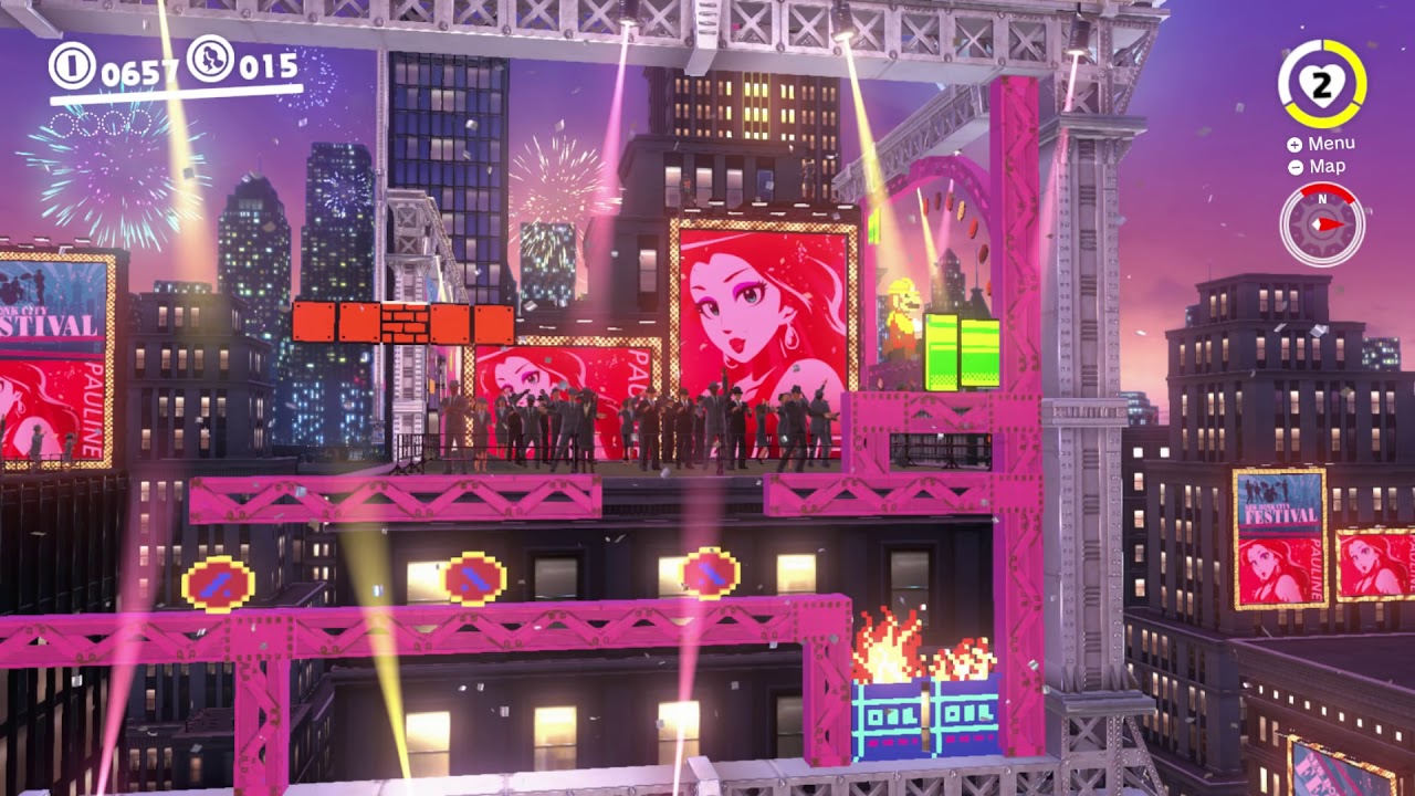 Super Mario Odyssey: Mayor Pauline's Concert Festival