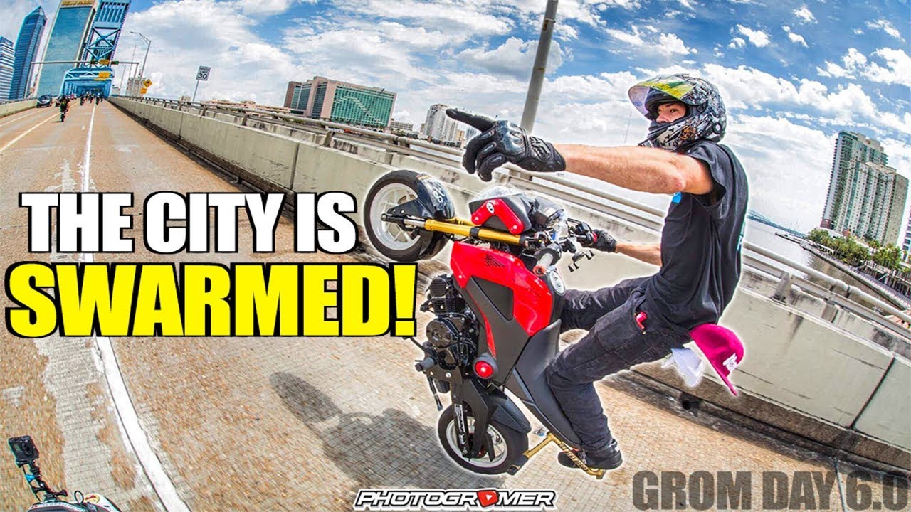 300+ Motorcycle Army! - My Bike Let Me Down : Grom Day 6.0