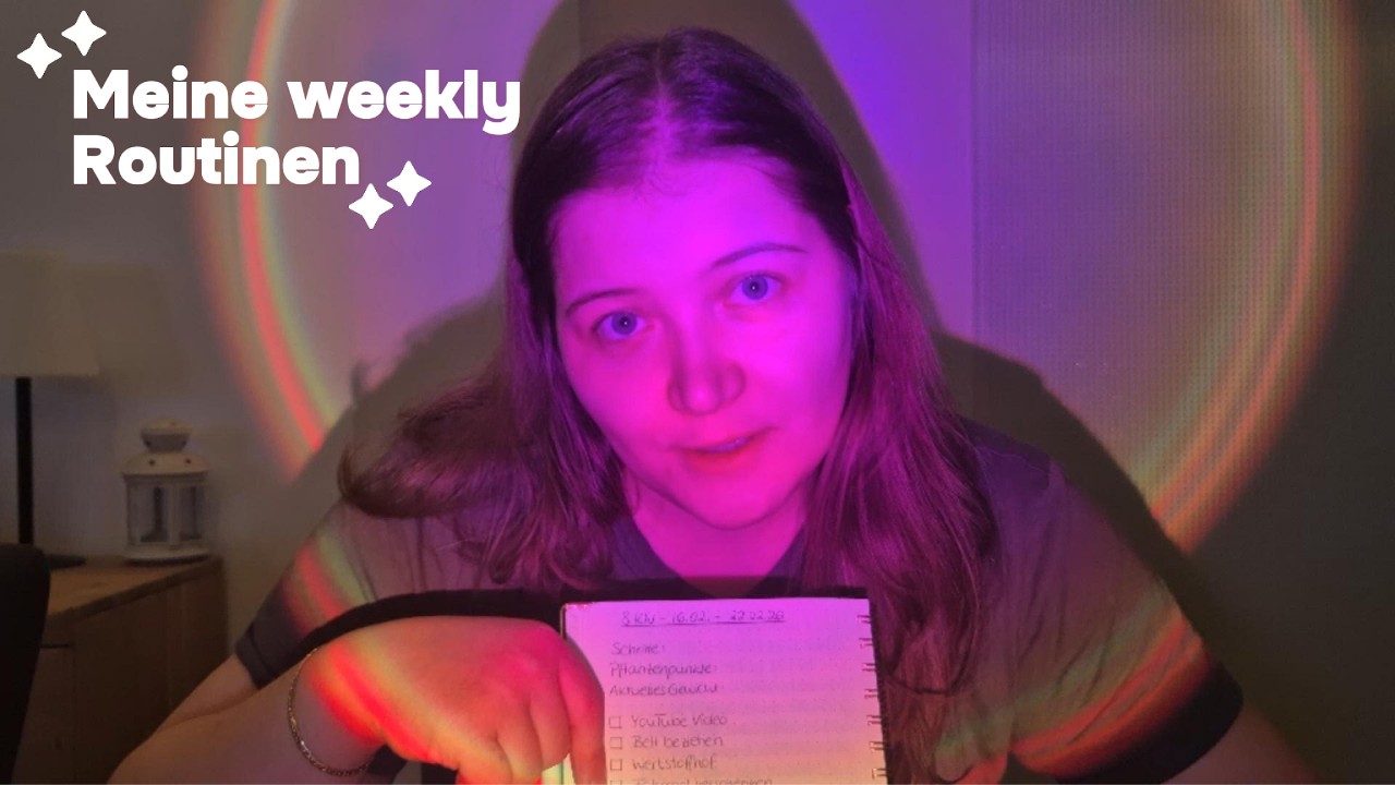 Meine wöchentlichen Routinen