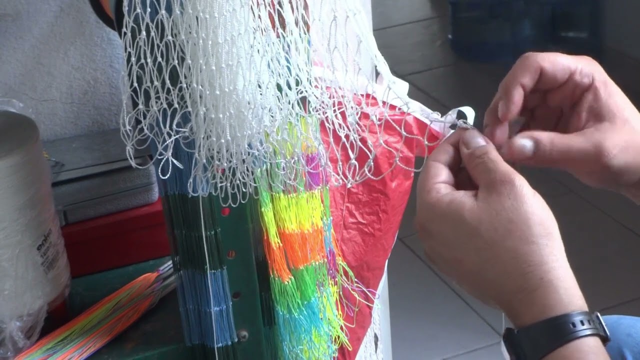 Cómo tejer atarrayas de pesca sin aguja? tan solo con sus manos!!! artesanía colombiana.