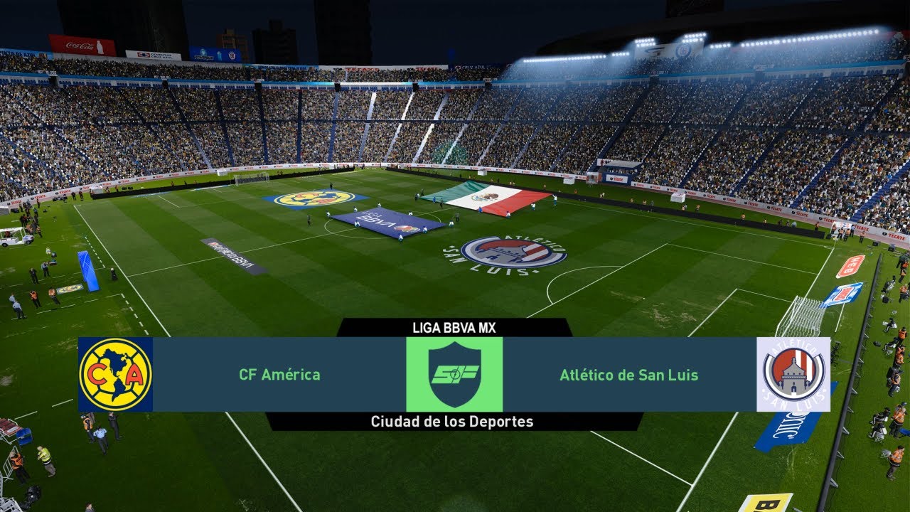 América vs Atlético San Luis - Liga MX Clausura 2026 Jornada 2 - PES 2026 Dream Patch - Simulación