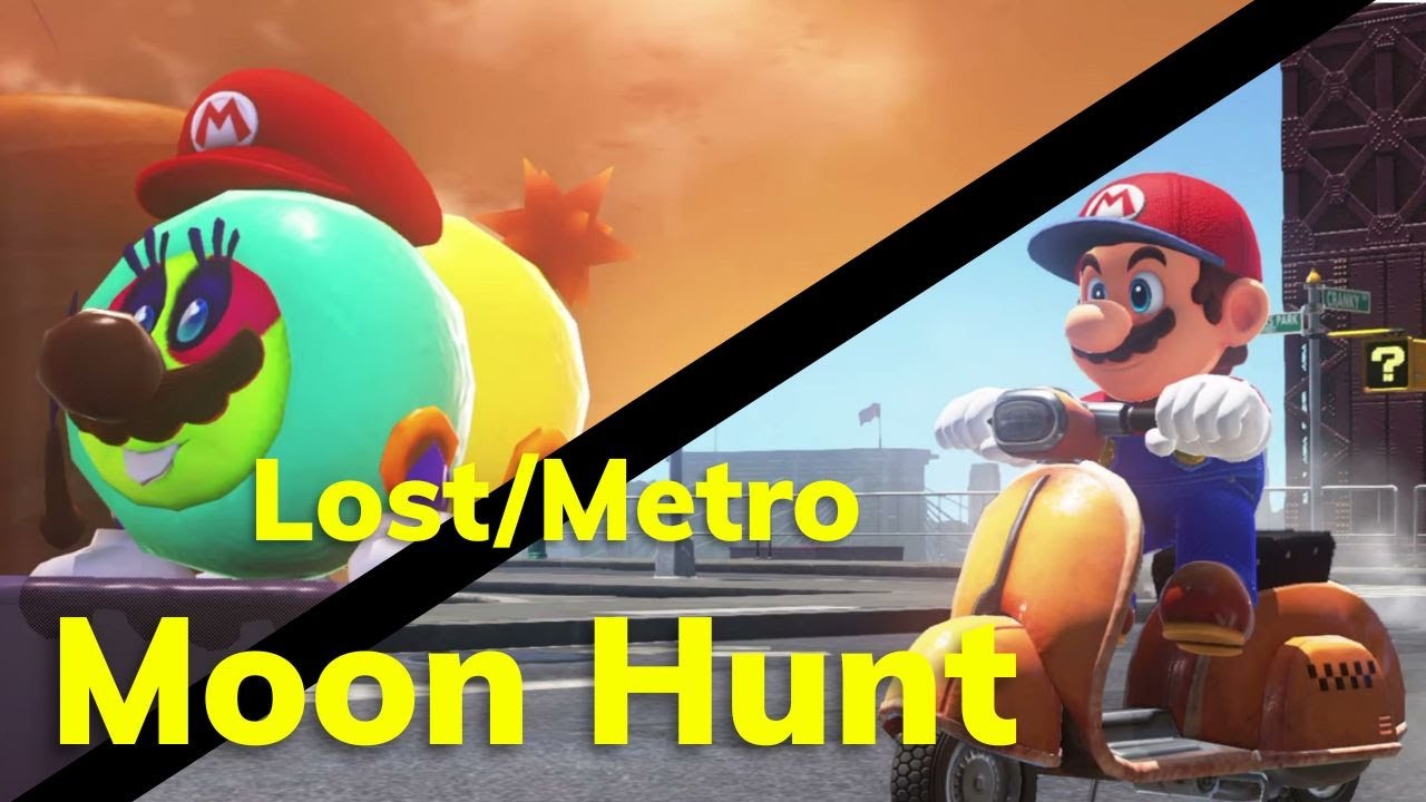 LOST AND METRO KINGDOM MOON HUNT! Super Mario Odyssey Walkthrough