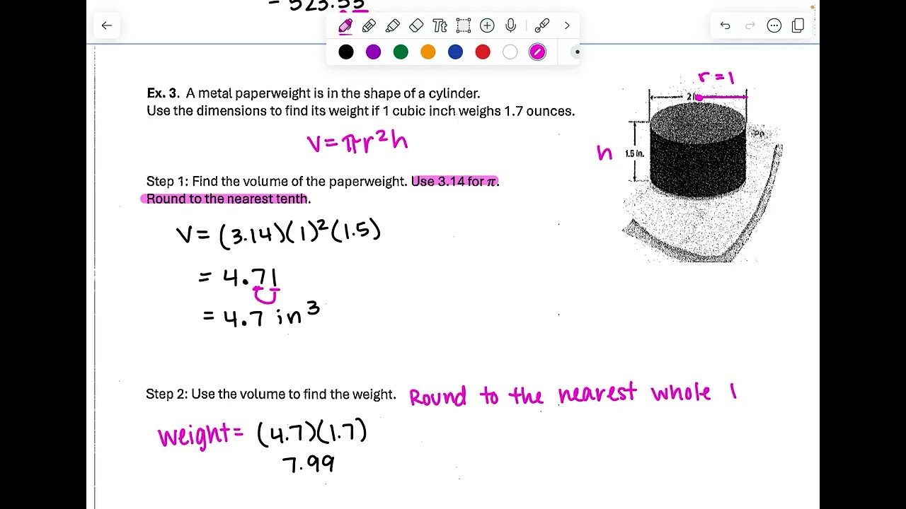 Volume Word Problems