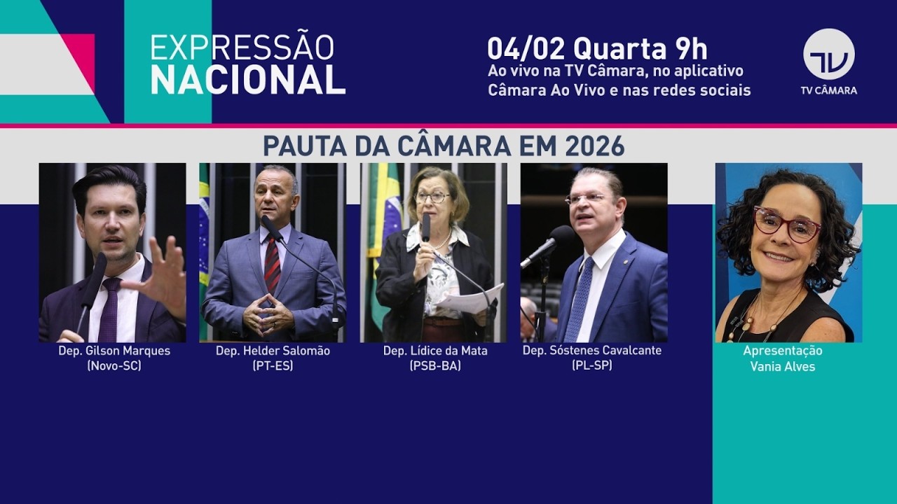 Pauta da Câmara em 2026 - 04/02/2026 #ExpressãoNacional