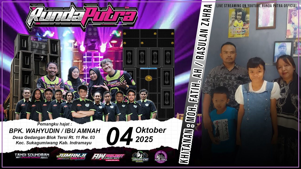 [LIVE] RUNDA PUTRA EDISI DS. GEDANGAN BLOK TERSI KEC. SUKAGUMIWANG KAB. INDRAMAYU 04 OKTOBER 2025