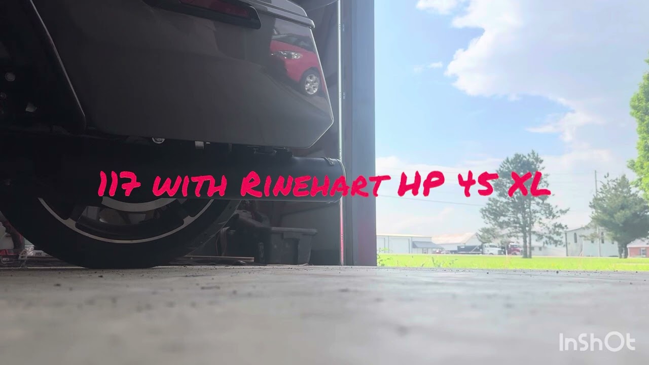2025 Street Glide Ultra exhaust Rinehart HP 45 XL