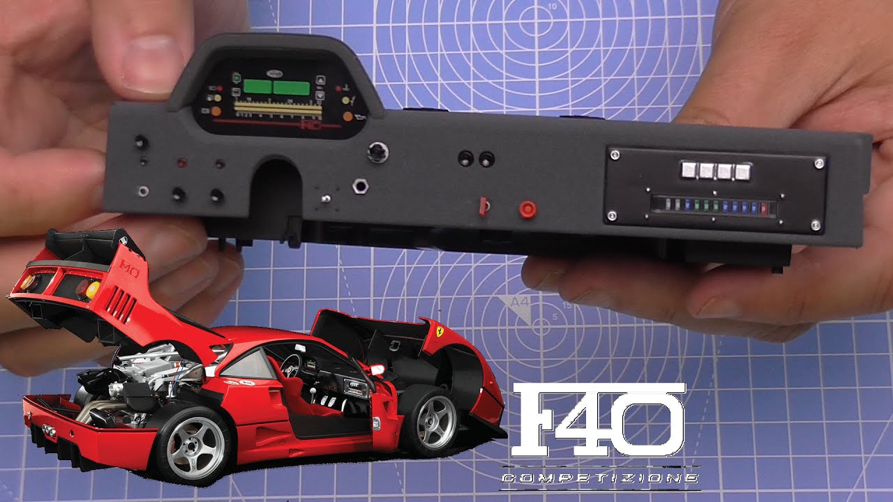 Build the Ferrari F40 Competizione - Part 10 - Fusebox Cover and More Dashboard Components