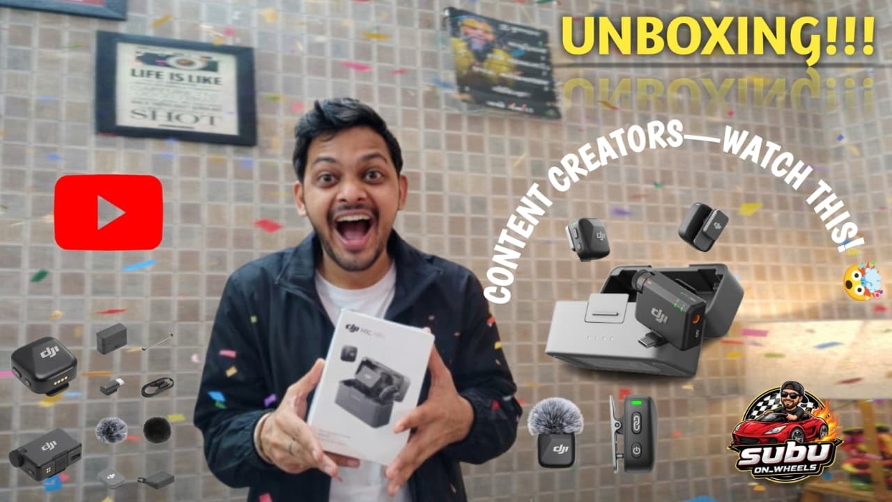 DJI Mic Mini Unboxing & Real Vlog Test|Small Mic & Audio Quality Next Level🔥@DJI@Subu_on_wheels
